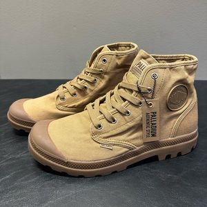 Palladium Pampa Baggy Canvas Combat Boots Tan Fold Down Plaid Brass Mens 10 NEW PAMPA HI – Palladium US main image 3